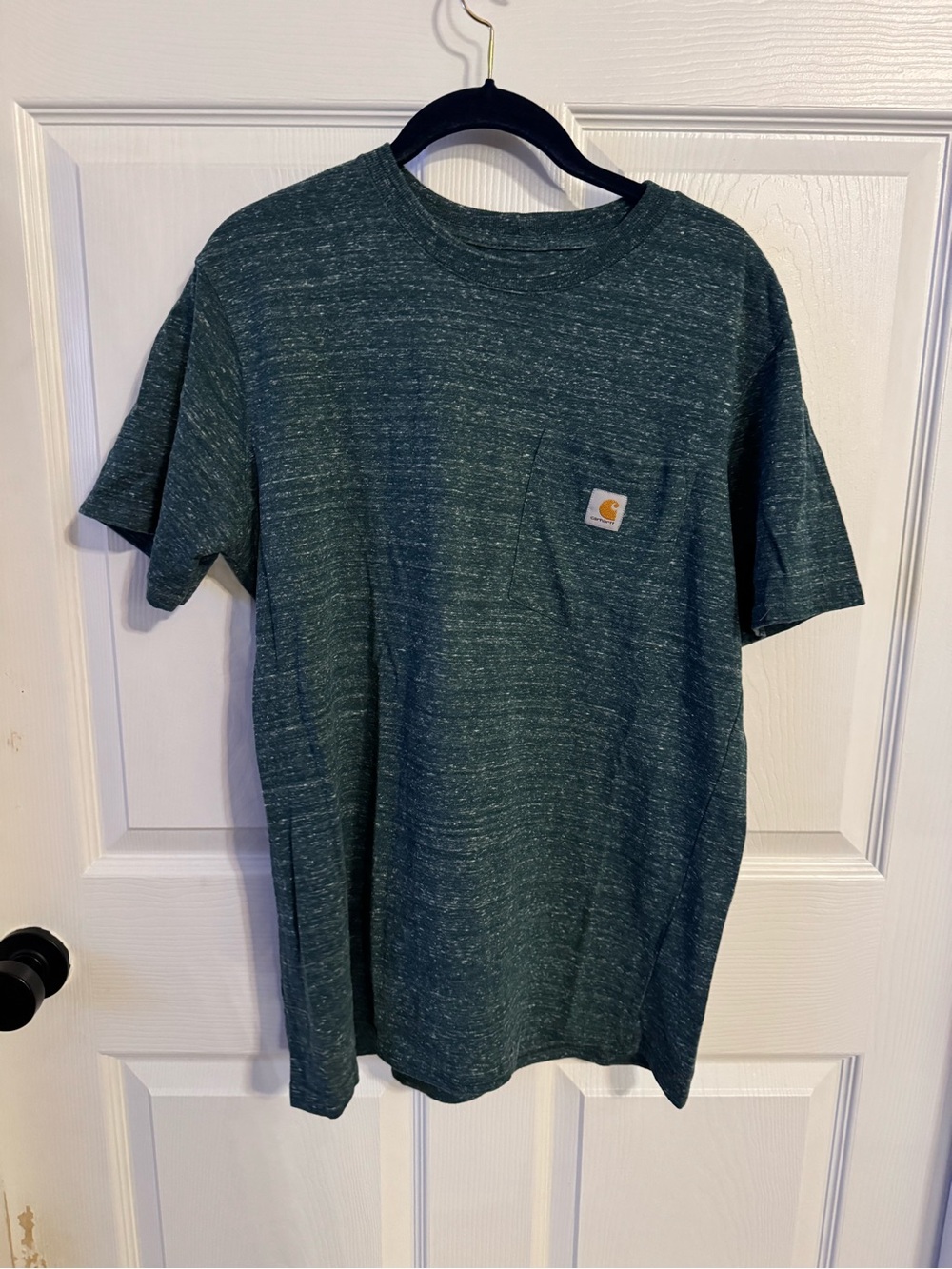 Carhartt Pocket T-Shirt Women’s L Green Heather Loose Fit